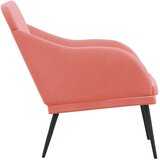  Klupa ružičasta 110 x 76 x 80 cm baršunasta | shoptok.hr