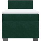 Box spring krevet s madracem tamnozeleni 90x200 cm baršunasti | shoptok.hr