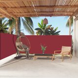  Zložljiva stranska tenda rdeča 140x600 cm, (20703311) | Shoptok.si