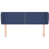  Vzglavje z ušesi moder 147x23x78/88 cm blago, (20739050) | Shoptok.si