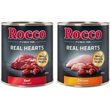  Varčno pakiranje Rocco Real Hearts 24 x 800 g - Mix: Govedina in Piščanec | shoptok.hr