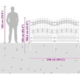  Vrtna Ograda KAMPEN 240 x 166 cm Mesh Bijelo | shoptok.hr