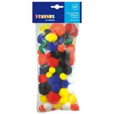 Playbox pomponi v osnovnih barvah 100 kosov 15-35 mm | Shoptok.si