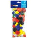 Playbox Pomponi u osnovnim bojama, 100 komada, 15-35 mm | shoptok.hr