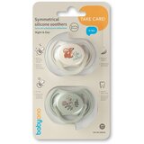 BabyOno ortodontska simetrična duda glow 6-18 mj, 2 kom | shoptok.hr