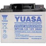 Yuasa Svinčev akumulator 12 V 38 Ah NPC38-12 svinčevo-koprenast (AGM) 197 x 170 x 165 mm M5-vijačni priklop\, brez vzdrževanja, (20439288) | Shoptok.si