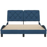  Okvir za krevet bez madraca plavi 140 x 190 cm od tkanine | shoptok.hr
