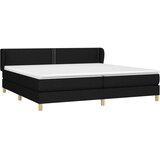  Box spring postelja z vzmetnico črn 200x200 cm blago, (20726472) | Shoptok.si