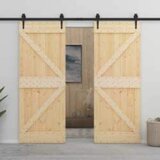  Vrata NARVIK Prirodna 80 x 210 cm Čvrsta borovina | shoptok.hr