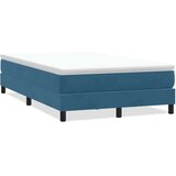 Box spring postelja brez vzmetnico temno modra 120x220 cm žamet, (21791671) | Shoptok.si