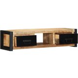 vidaXL TV omarica 100x30x25 cm Masivni neobdelan les Mango | Shoptok.si