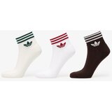 Adidas Nogavice 3S Ankle S 3P Off White/ Auco/ White L | Shoptok.si