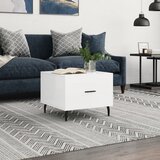  Stolić za kavu bijeli 50 x 50 x 40 cm od konstruiranog drva | shoptok.hr