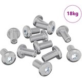  Vijak za zaključavanje Jednobojno 4865 pcs Srebrno Čelik | shoptok.hr