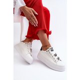 Boto Women's platform sneakers with white embellishments Herbisa | Shoptok.si