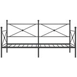 vidaXL Dnevni krevet bez madraca crni 100x200 cm čelik | shoptok.hr