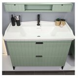 Hanah home Kupatilski ormarić sa umivaonikom i ogledalom (2 komada) Noble 100 Mint | Eponuda.com