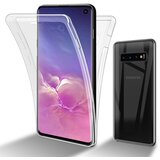 Cadorabo Ohišje, združljiv s Samsungom v prozorni - 360 -° zaščitni pokrov celotnega telesa - zaščita pred sprednjim in hrbtom, vsestransko zaščito z zaščitnikom zaslona, (20575366) | Shoptok.si