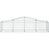 Lučne gabionske košare 4 kom 200x50x40/60 cm pocinčano željezo | shoptok.hr