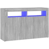 Maison Chic Komoda - Predalnik z LED lučkami siva sonoma 115,5x30x75 cm, (21722618) Cene
