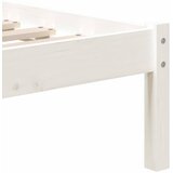  Okvir za krevet od masivne borovine bijeli 90 x 200 cm | shoptok.hr