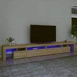 TV ormarić s LED svjetlima boja hrasta sonome 290x36,5x40 cm