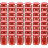  Staklenke za džem s crvenim poklopcima 48 kom 230 ml | shoptok.hr