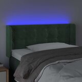  LED posteljno vzglavje temno zeleno 83x16x78/88 cm žamet | Shoptok.si
