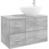  Set namještaja za kupaonicu 2 kom. Betonska siva 49,5 x 44,5 x 80 cm | Shoptok.si