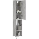 Visoka komoda siva sonome 34,5x34x180 cm od konstruiranog drva Slike