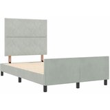  Krevet s opruga kutije Svjetlosiva 120 x 190 cm Baršun | shoptok.hr