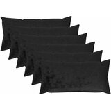  Presvlaka za jastuk 6 pcs HEERLEN Crna 40 x 80 cm Flanel - Crna 40 x 80 cm 6 | shoptok.hr