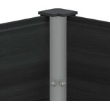  Vrtna visoka greda Črna 200 x 30 x 72 cm WPC in aluminij, (5000287738) | Shoptok.si