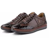 Ducavelli Blink Genuine Leather Men's Casual Shoes, Sheepskin Inner Shoes, Winter Shearling Shoes.