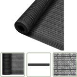  The Living Store Zaščitna mreža antracitna 1x10 m HDPE 75 g/m² - Mreža Za Zasebnost, (21743695) | Shoptok.si