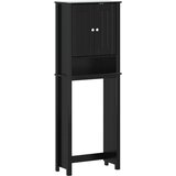  The Living Store Omarica za nad stranišče BERG črna 60x27x164,5 cm trden les - Omarica Za Nad Stranišče, (21444309) | Shoptok.si