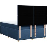 vidaXL Box spring postelja z vzmetnico modra 140x200 cm blago, (21305369) | Shoptok.si