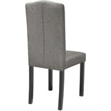  Jedilni stoli 6 kosov sivo blago, (20700623) | Shoptok.si