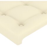  Uzglavlje krem boje 160x5x118/128 cm umjetna koža | shoptok.hr