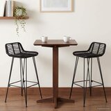  Barski stol 2 pcs Crna 44 x 46 x 91 cm Ratan i Čelik | shoptok.hr