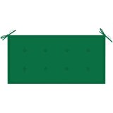  Klupa sa zelenim jastukom 112 cm od masivne tikovine | shoptok.hr