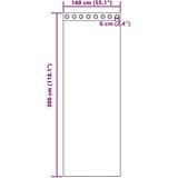 Voile zavjese s ušicama 2 kom smeđe 140x300 cm | Shoptok.si