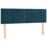  LED uzglavlje tamnoplavo 144x5x78/88 cm baršunasto | shoptok.hr