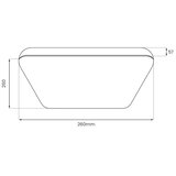  LED stropna svetiljka NEMO LED/11W/230V 26x26 cm sjajni hrom | Eponuda.com