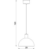  Luster na sajli HANDA 1xE27/15W/230V braon | Eponuda.com