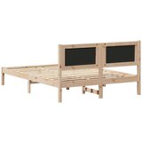  Krevetni okvir s tapiciranim uzglavljem Tamno siva 135 x 190 cm | shoptok.hr