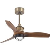 Faro 33428WT1N- LED prigušiva ventilator JUST FAN S 16W/230V, prečnik 81 cm, braon/mesing WT + DO | Eponuda.com