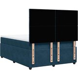  Krevet s oprugama i madracem tamnoplavi 160x200 cm baršunasti | shoptok.hr