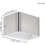 Eglo Sania 4 zidna/1, led, 6w, 600lm, nikl/mat | shoptok.hr