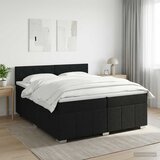  Boxspring krevet s madracem Crna 200 x 200 cm Tkanina | shoptok.hr